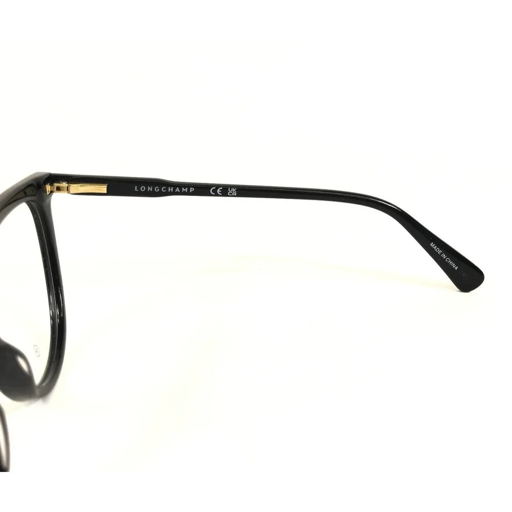 Longchamp Eyeglasses Frames LO2717 001 Shiny Black Cat Eye Full Rim 53-16-140